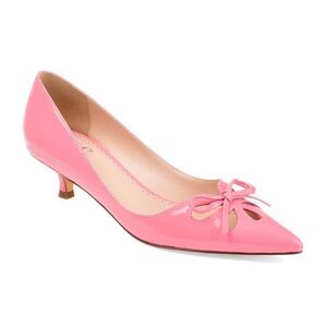 NWB Journee Collection Pointed Toe Kitten Heel Pink Pumps